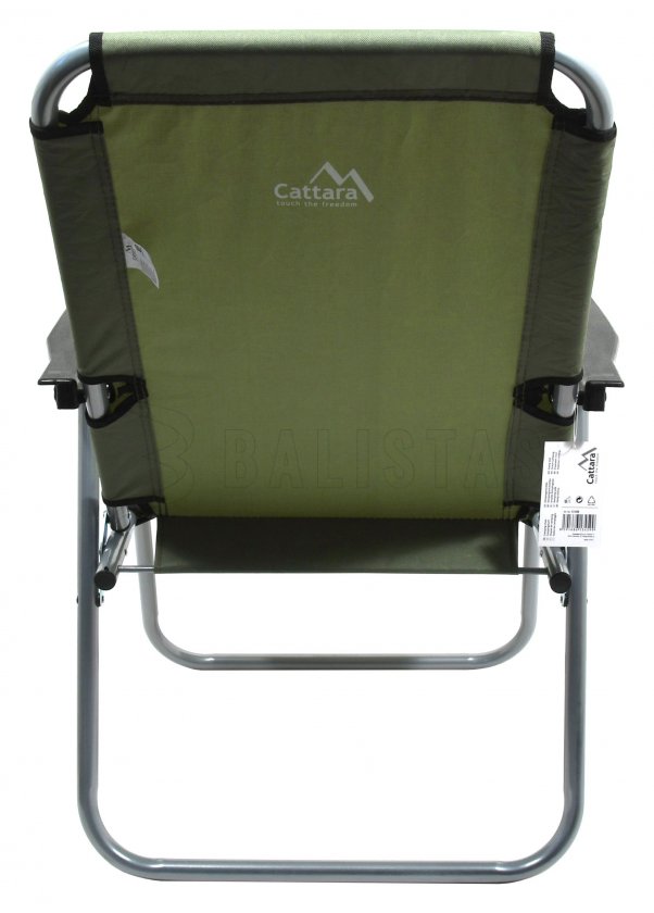Silla de camping plegable Lyon verde oscuro