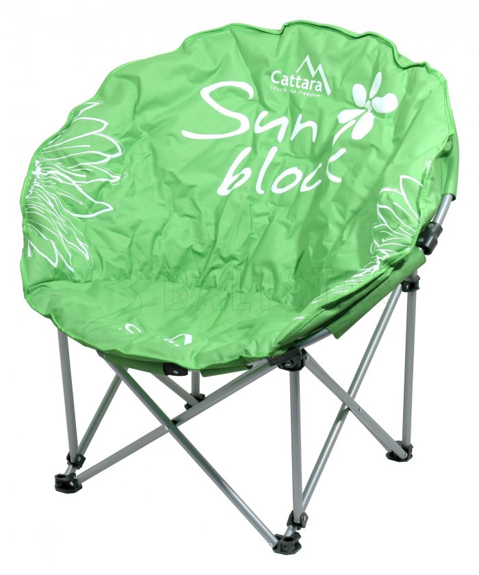 Silla de camping plegable Flowers verde