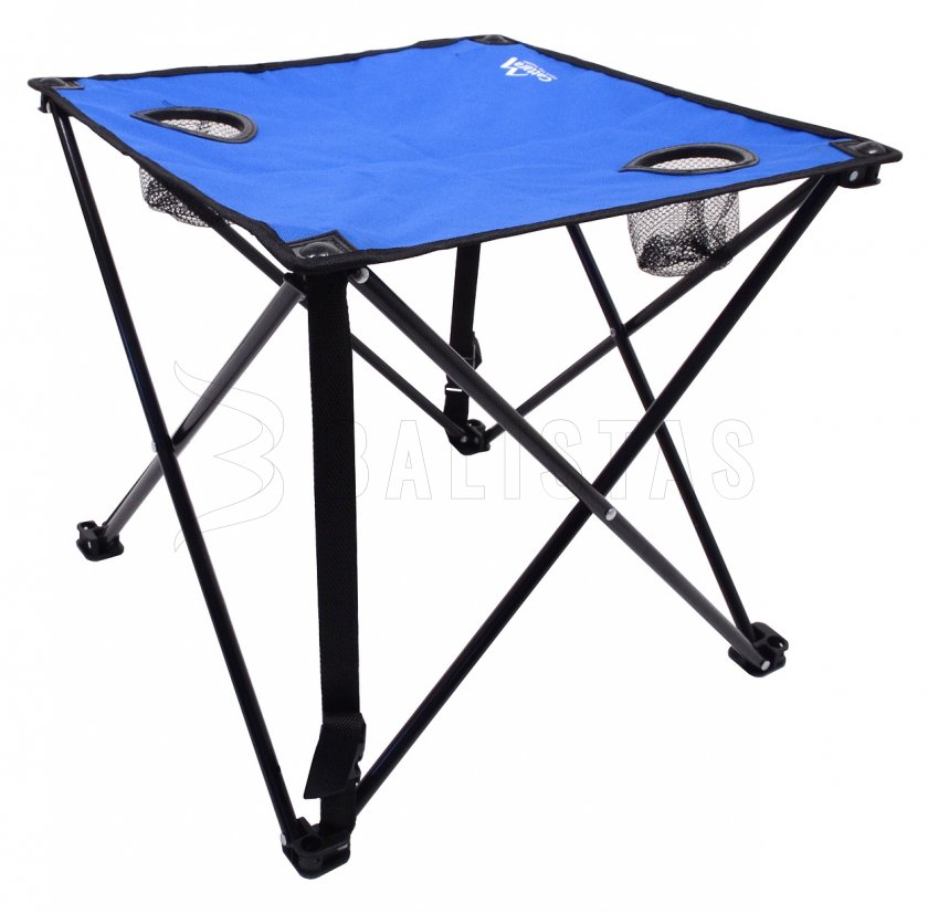 Mesa de camping plegable Lisboa azul