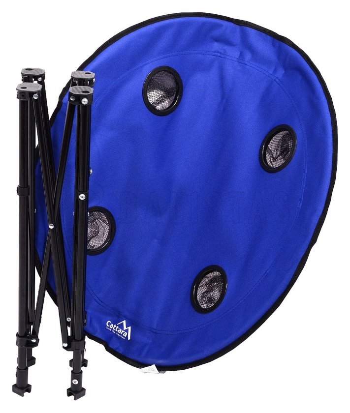 Mesa de camping plegable Split azul
