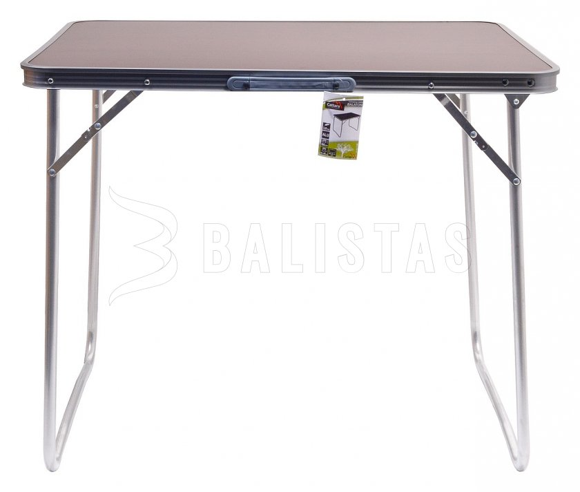 Mesa de camping plegable Balaton marrón
