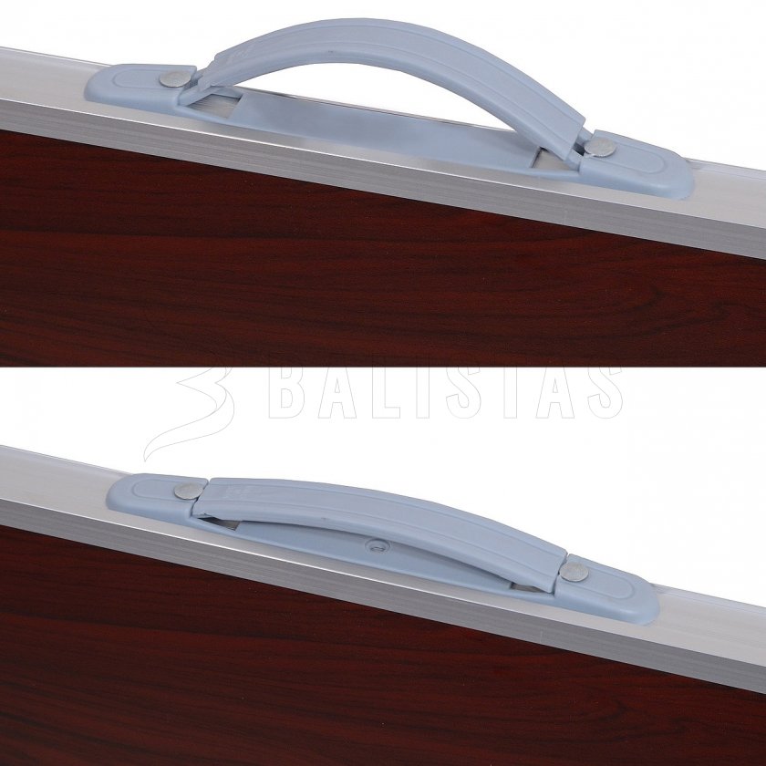 Mesa de camping plegable Balaton marrón