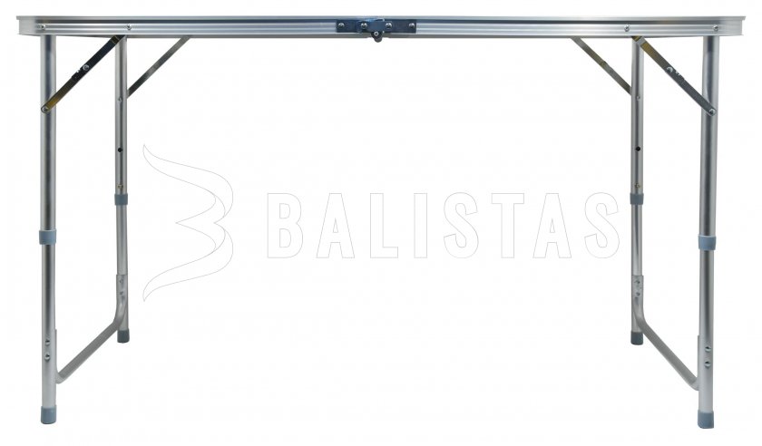 Mesa de camping plegable Doble telescópica marrón