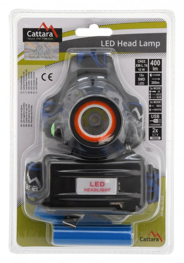 Faro LED 400 lm (1x XM-L+15x SMD)