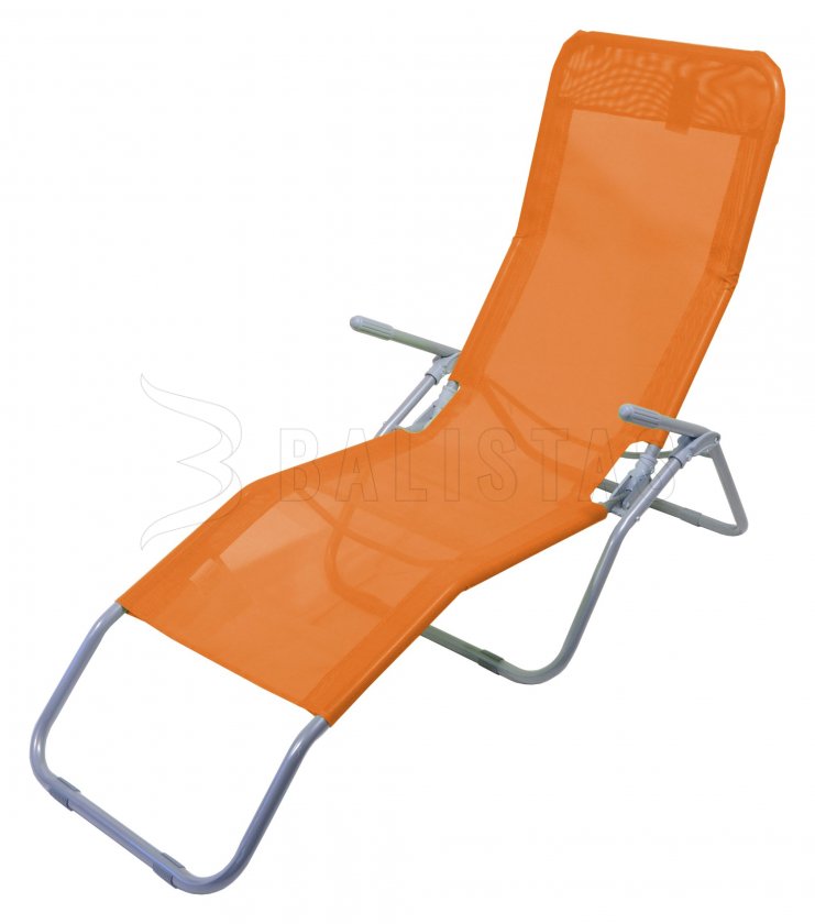 Tumbona de camping plegable Palermo naranja