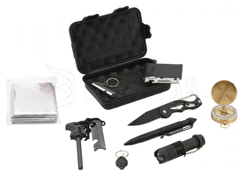 SOS kit de supervivencia 10 piezas