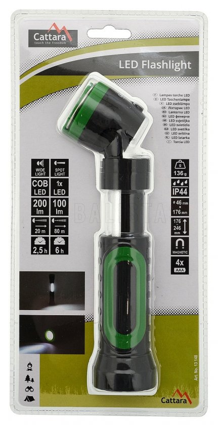 Linterna LED 100/200 lm Camping retráctil