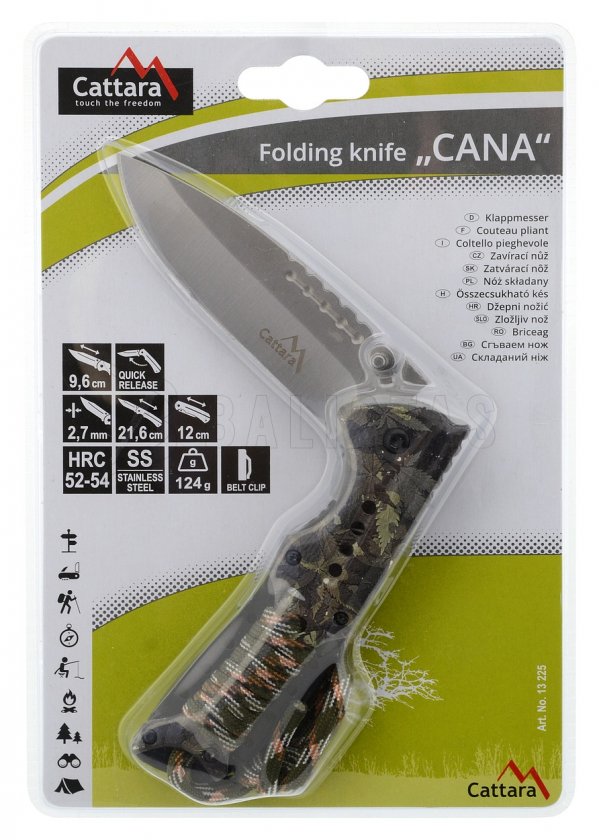 Cuchillo Cana con cierre de seguridad 21,6 cm