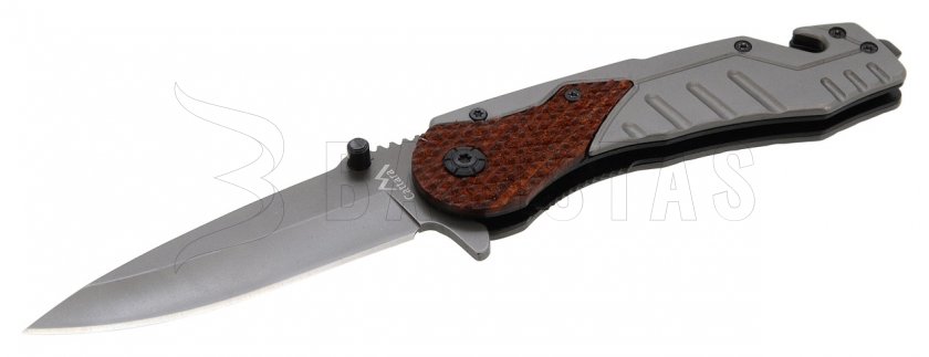 Cuchillo Madera con cierre de seguridad 21 cm