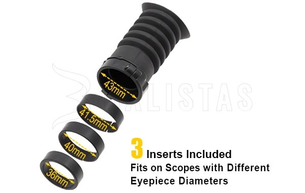 Protector ocular de goma Leapers SCP-ES403
