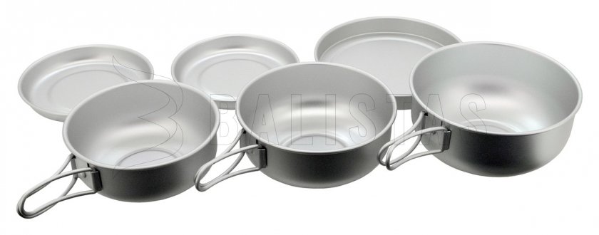 Juego de vajilla ALU set 6 uds