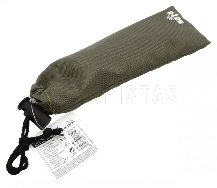 Cuchara plegable de acero inoxidable 210/130 mm