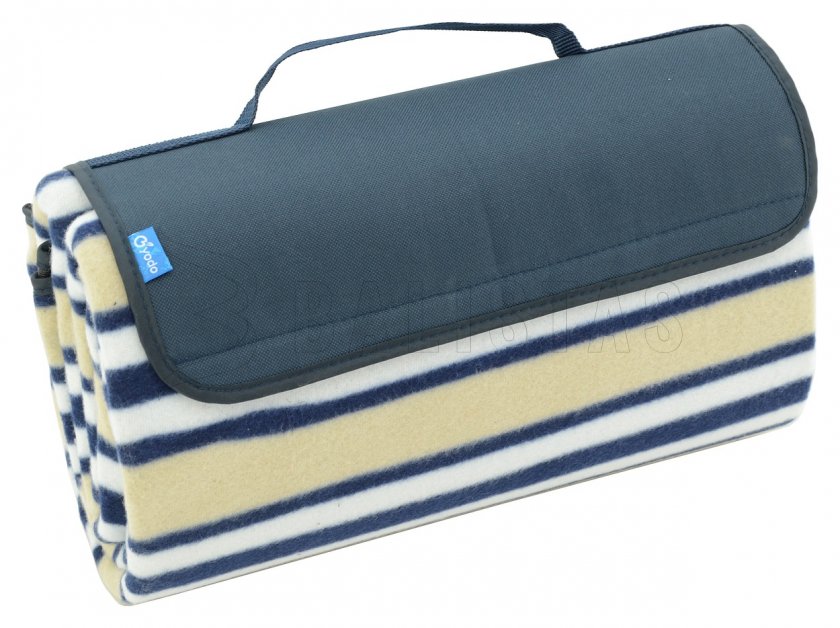 Manta de picnic Fleece 150x135 cm azul