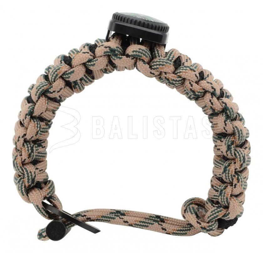 Pulsera de exterior con brújula y accesorios