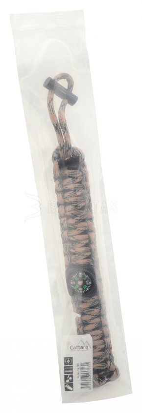 Pulsera de exterior con brújula y accesorios