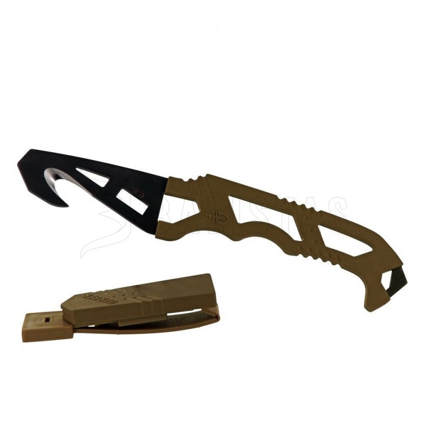 Cuchillo de rescate Gerber Crisis Hook Knife TAN499