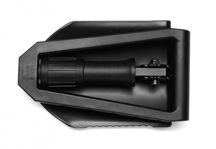 Pala plegable Gerber E-TOOL dentada