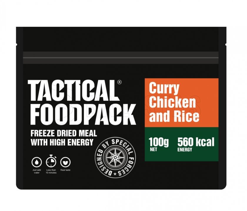 Comida deshidratada - pollo al curry con arroz Tactical Foodpack