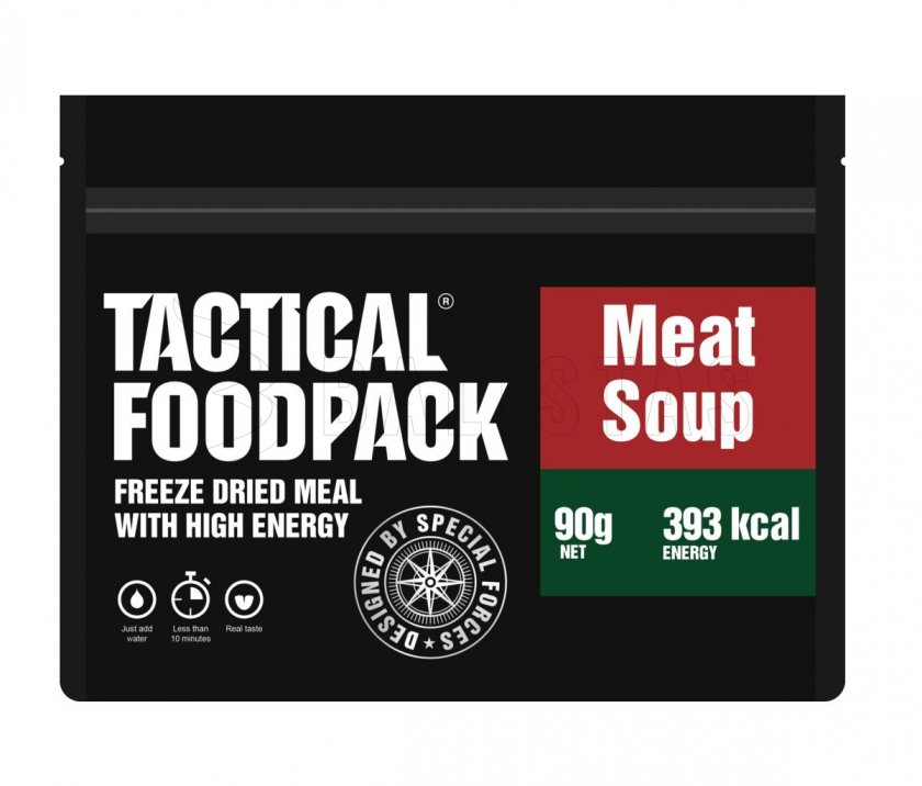 Alimentos deshidratados - sopa de carne Tactical Foodpack