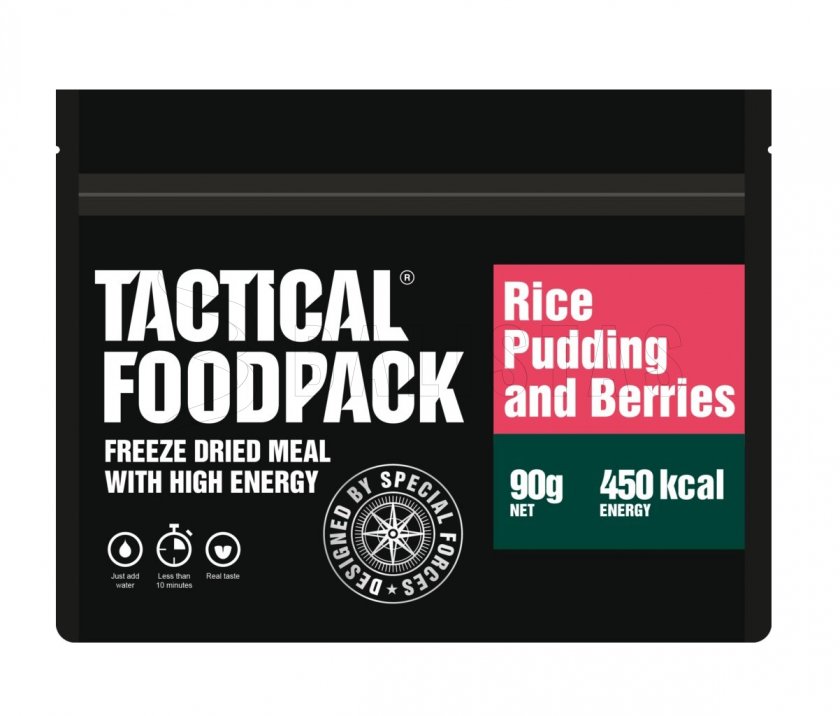 Comida deshidratada - gachas de arroz con frambuesas Tactical Foodpack