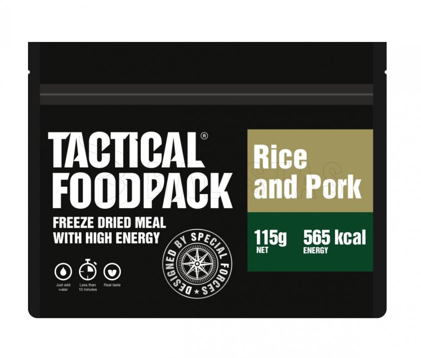 Comida deshidratada - arroz con cerdo Tactical Foodpack