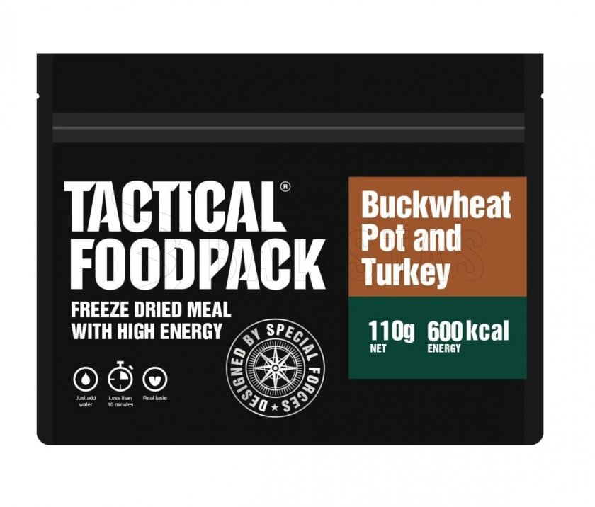Comida deshidratada - carne de pavo con trigo sarraceno Tactical Foodpack