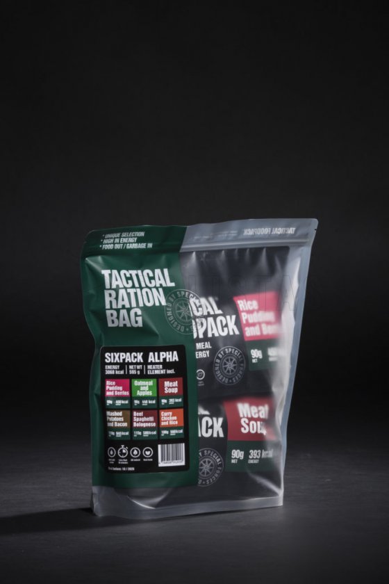 Set 6x MRE comida deshidratada - Tactical Six Pack Alpha Tactical Foodpack