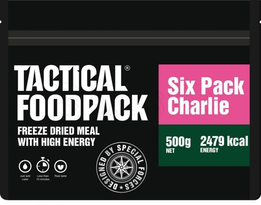 Set de 6x MRE alimentos deshidratados - Tactical Six Pack Charlie Tactical Foodpack