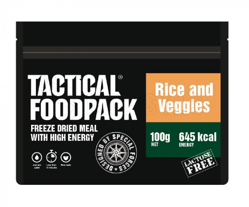 Comida deshidratada - verduras con arroz Tactical Foodpack