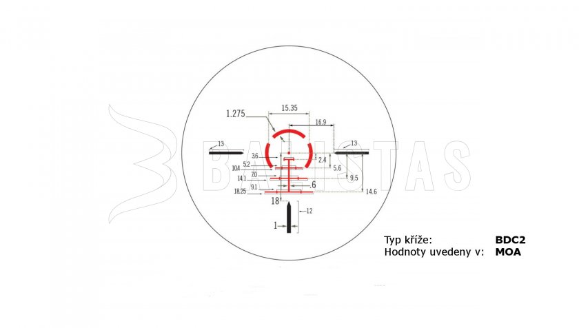 Visor Vortex Strike Eagle 1-8x24 BDC2