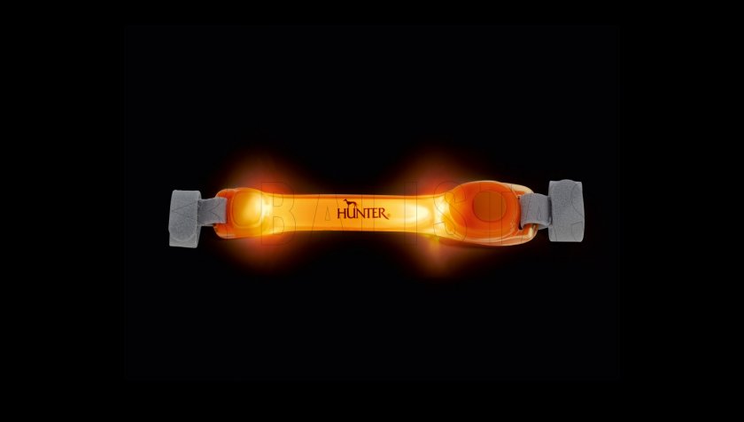 Colgante LED luminoso para collar Hunter naranja