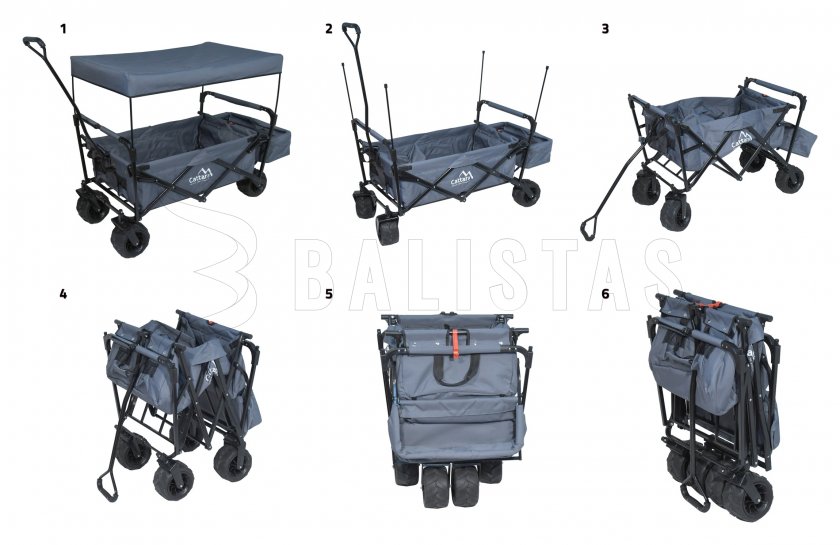 Carrito de camping Cattara TROGIR ROOF plegable