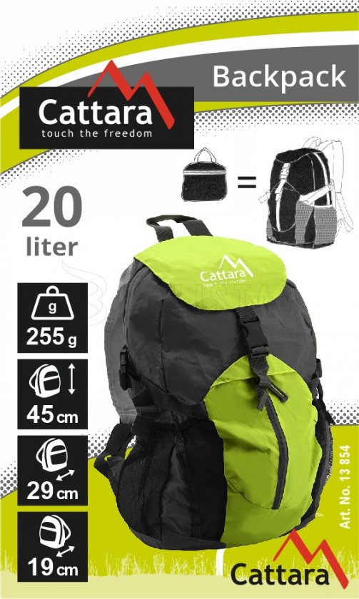 Mochila Cattara 20l plegable