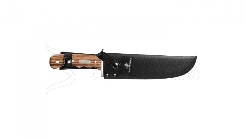 Cuchillo Winchester Double Barrel Bowie con funda