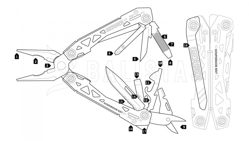 Multiherramienta Gerber Suspension-NXT Compact