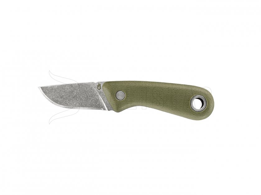 Cuchillo Gerber Vertebrae Compact de hoja lisa, verde