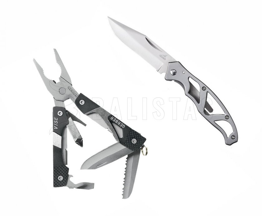 Alicates Gerber Vise y juego de navajas Gerber Mini-Paraframe