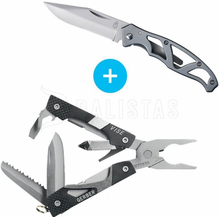 Alicates Gerber Vise y juego de navajas Gerber Mini-Paraframe