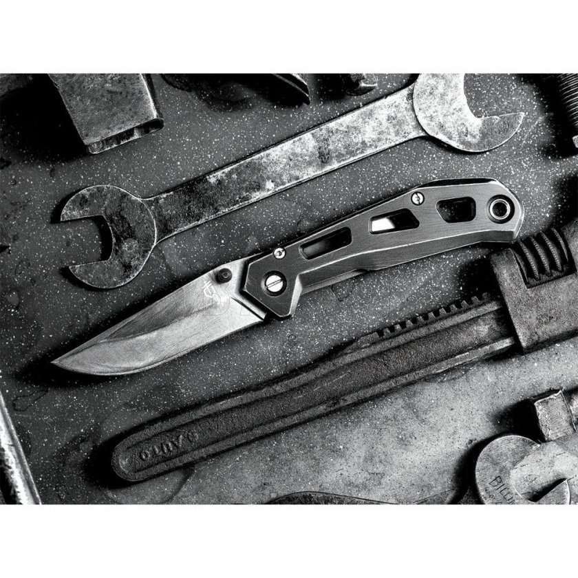 Cuchillo Gerber Airlift Plata + Cartera Barbill Plata