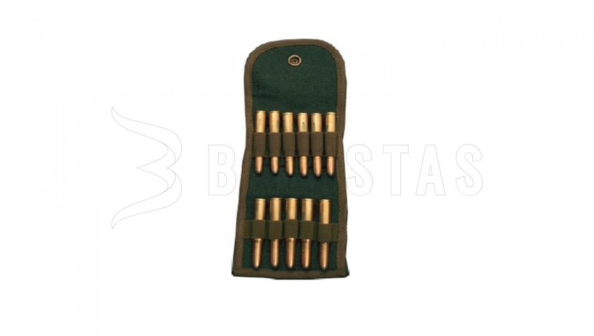Funda para 11 cartuchos de bala Zubíček de loden