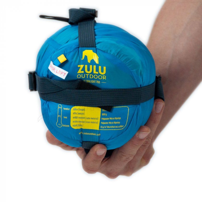 Saco de dormir Zulu Ultralight 700 175cm azul