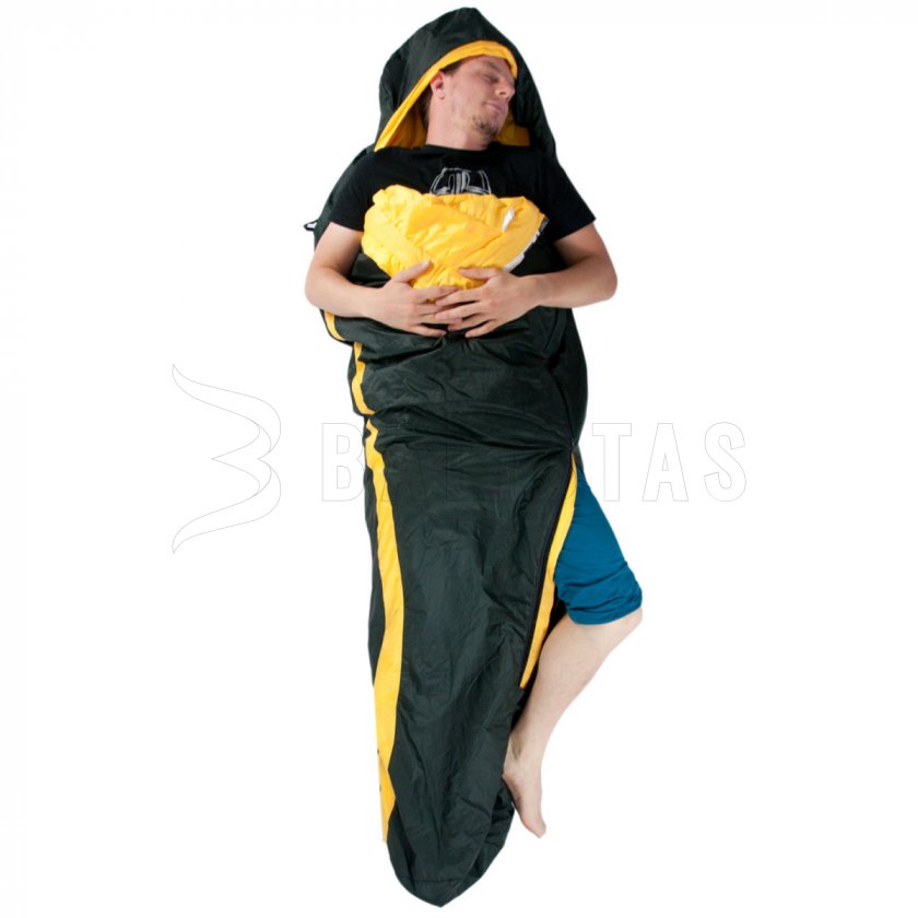 Saco de dormir Zulu Ultralight 900 175cm negro