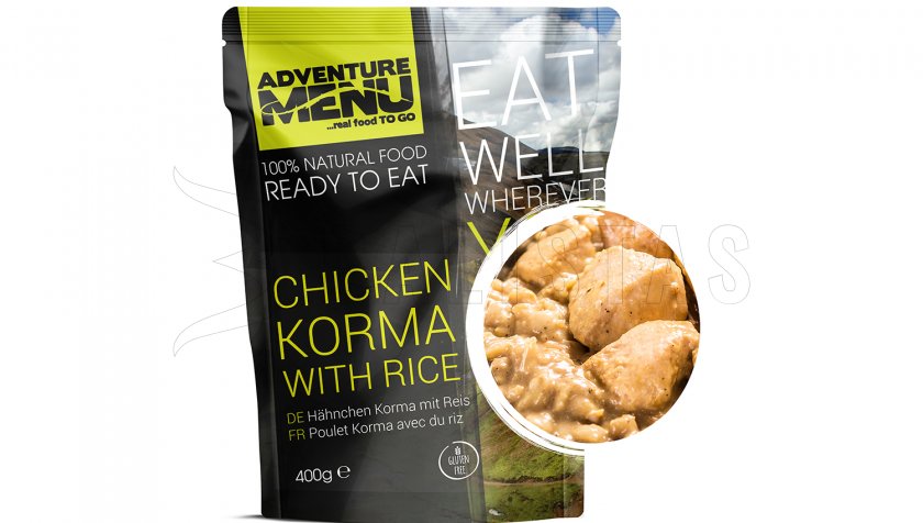 Kuře Korma con arroz Adventure Menu