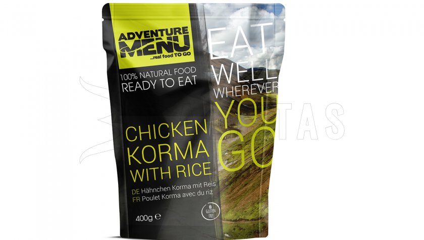 Kuře Korma con arroz Adventure Menu