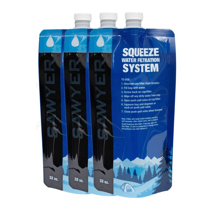 Botella plegable Sawyer 0,5l - set de 3 uds