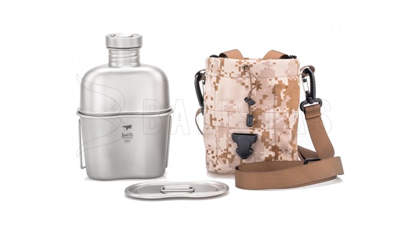 Juego de cocina de titanio Keith Canteen Mess Kit