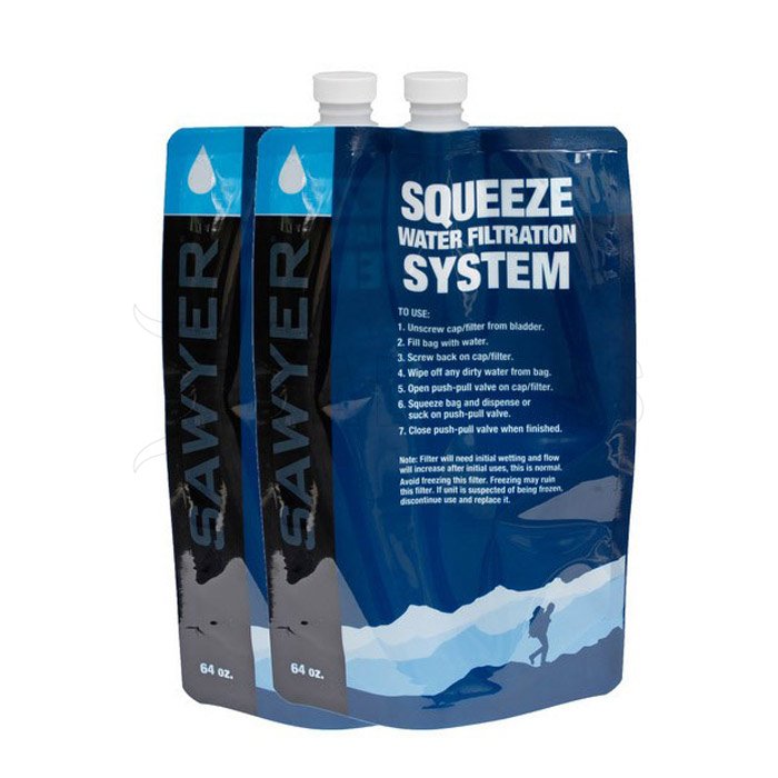 Botella plegable Sawyer 2l - set 2 uds
