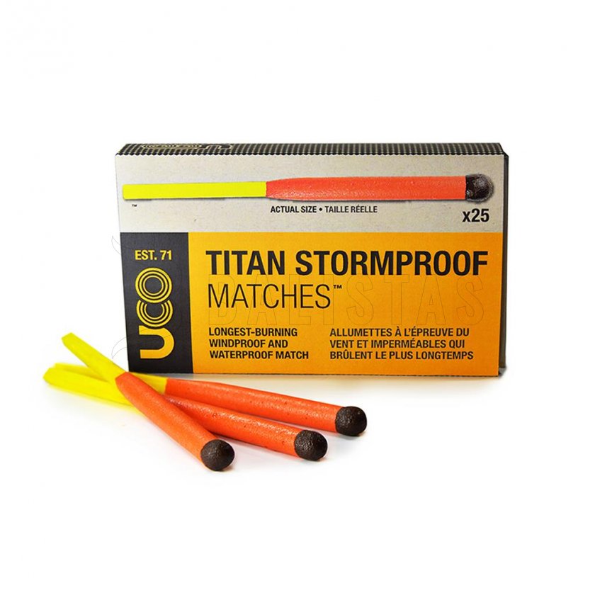 Fósforos a prueba de tormentas UCO Titan 25pcs