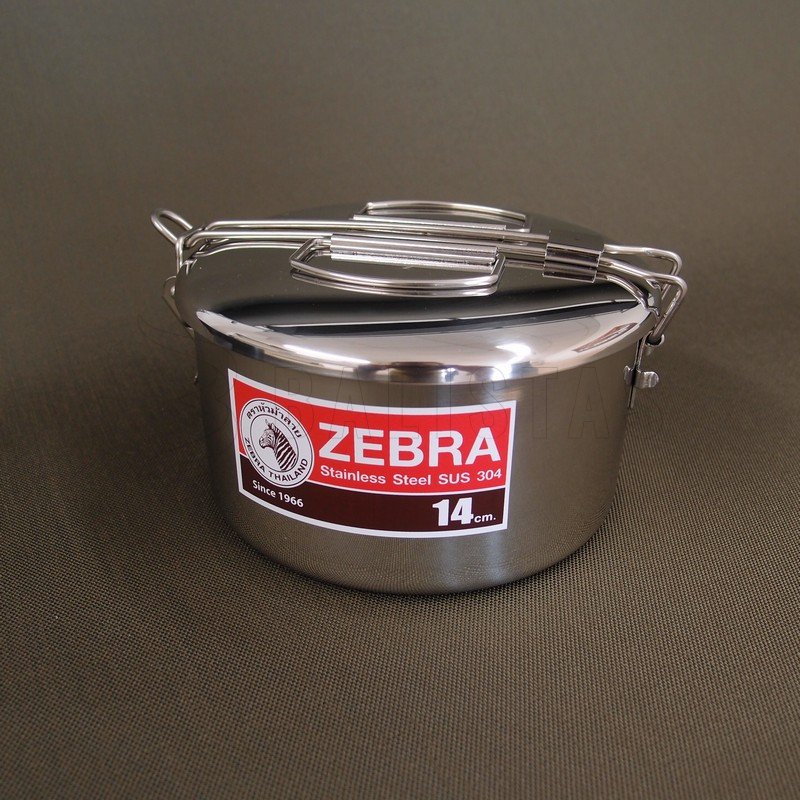 Maceta de camping Zebra 14cm