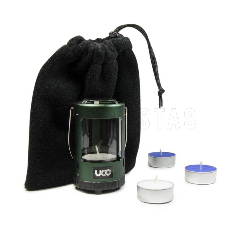 Linterna para velas de té UCO Mini Set verde